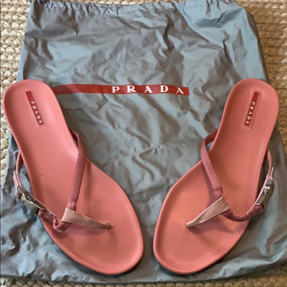 Prada sandals rose pink (39)